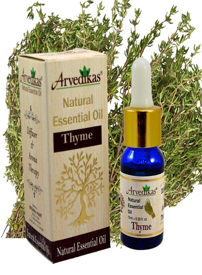 Arvedikas Thyme Oil 100% Natural Pure And Natural Undiluted Uncut Essential Oil For Hair Growth, Skin -15 ML - Image 1