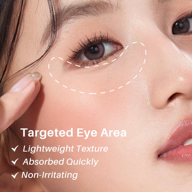 SPODARE Caffeine Eye Cream, Under Eye Cream for Dark Circles, Puffiness & Puffy Bags, Wrinkles Fine Lines, Eye Roller Serum with 360Â° Massage Ball for Women and Men - 0.7 fl. oz - Image 3