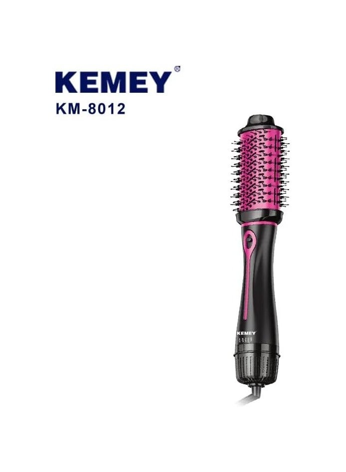 كيمي 3 in 1 One Step Electric Hair Dryer Hot Air Volumizer Hair Dryer Hot Air Brush KM8012 - Image 1
