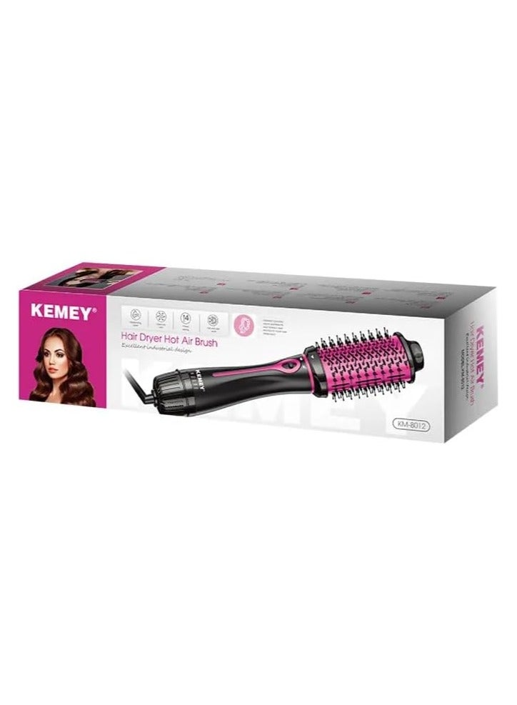 كيمي 3 in 1 One Step Electric Hair Dryer Hot Air Volumizer Hair Dryer Hot Air Brush KM8012 - Image 3