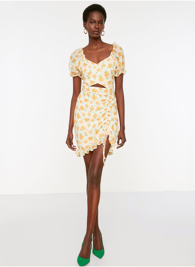 trendyol - Floral Cut Out Detailed Dress - Image 1