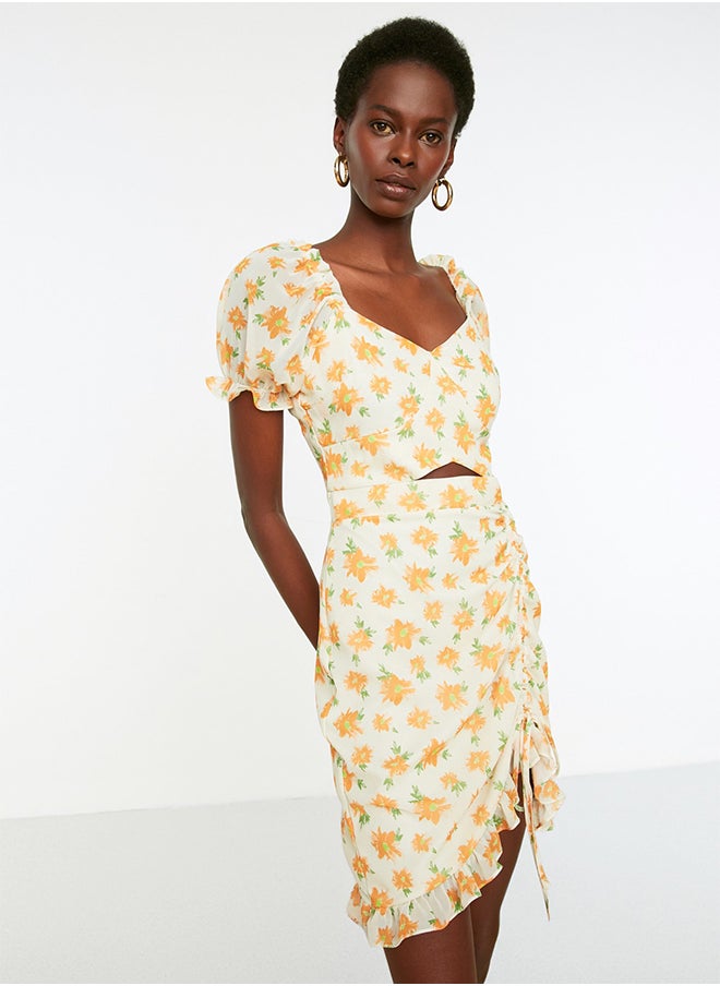 trendyol - Floral Cut Out Detailed Dress - Image 1