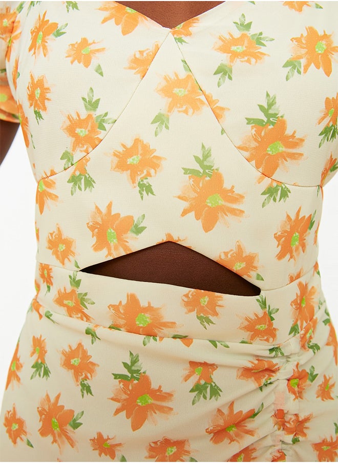 trendyol - Floral Cut Out Detailed Dress - Image 1