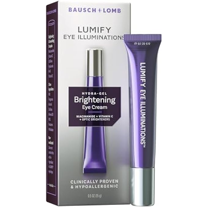 LUMIFY Eye Illuminations Hydra-Gel Brightening Eye Cream, Vitamin C, Caffeine, Niacinamide & Hyaluronic Acid to Brighten, Smooth & Reduce the Look of Fine Lines & Wrinkles, 0.5 Oz (15 g) - Image 1