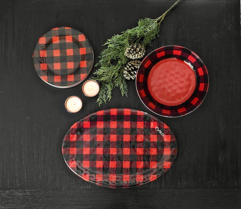 TarHong Vintage Lodge Buffalo Check Serve Bowl 119 x 31 135 oz Melamine - Image 2