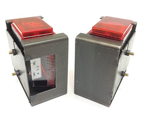 LIBRA Trailer LED Square Trailer Tail/Side light Kit For Under 80" Wide Trailer w/Steel Light boxes -24005/06/17/18 - Image 4