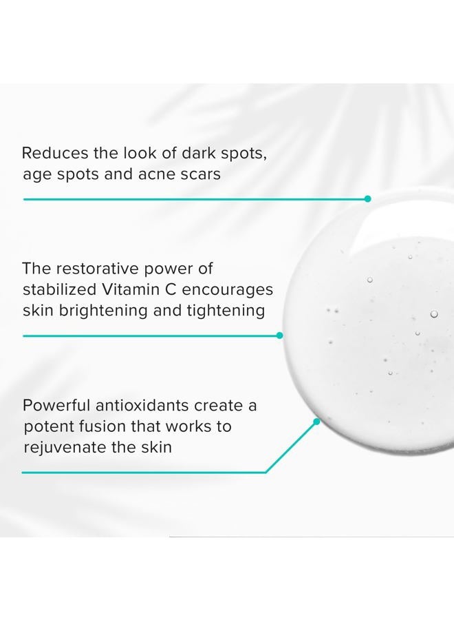 ClarityRx C-Results Vitamin C Brightening Face Serum, Natural Plant-Based Anti-Aging Facial Treatment for Dark Spots & Acne Scars (1 fl oz) - Image 3