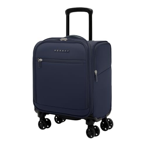 Verage Underseat Carry On Luggage with Wheels & USB Port,14 inch Wheeled Spinner Carry-on Luggages Bags for Airlines, Lightweight Overnight Suitcase for Men Women (14-Inch Compact Underseat Pro) - Image 1