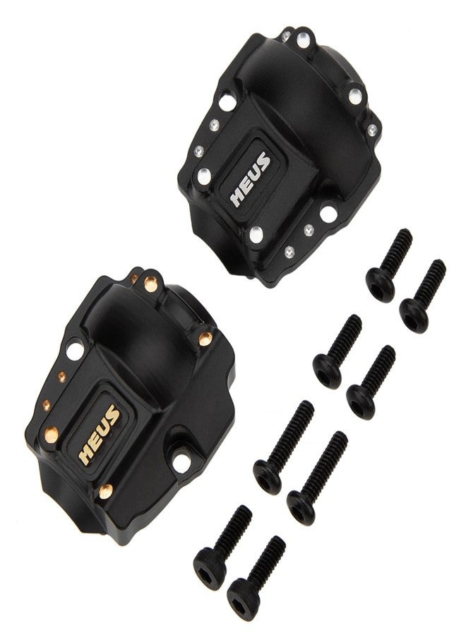 MEUS RACING Ascent-18 Apex Brass Front Diff Cover and Rear Alunuminum Differtial Covers for Redcat Ascent-18 Apex 1/18 RC Crawler Upgrades Parts - Image 1