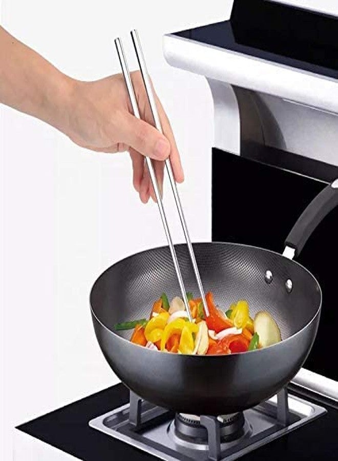 SPRADE Set of 5 Pairs Designer Printed Round Stainless Steel Reusable Chopsticks Chinese Dinner Ware Item - Image 2