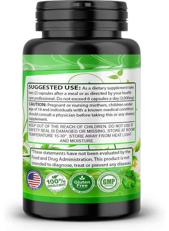 Sms Moringa Capsules Equiv to 10,000 mg Moringa Powder - Immune Support Green Superfood Moringa Oleifera Pills Rich Antioxidant Properties Vegan Friendly Anti Aging Support - 60 Capsules by SMS  - Image 3