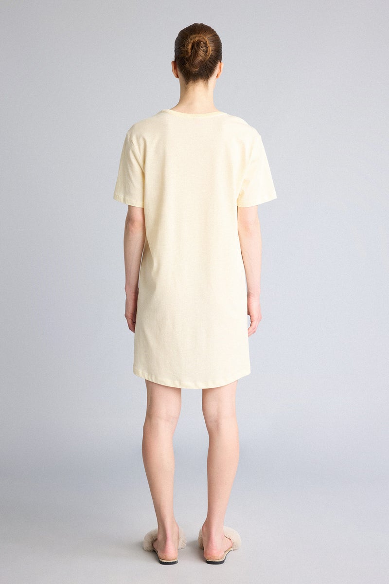 DeFacto Yellow Woman Regular Fit Crew Neck Knitted Dress Casual - Image 5