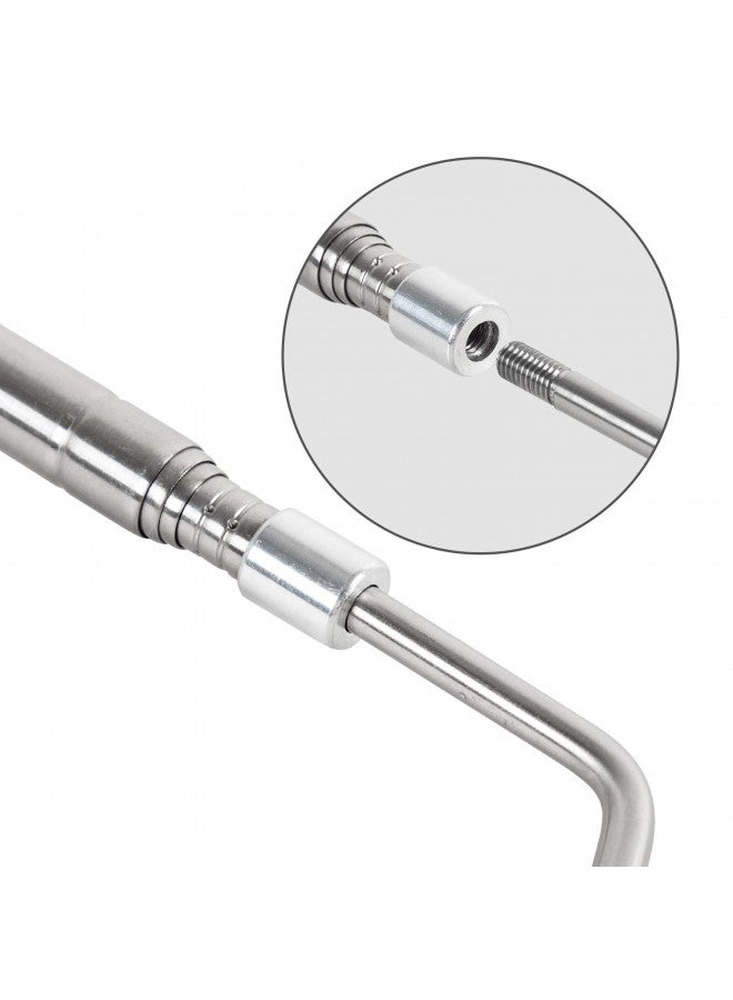 WACOOL 2 in 1 Collapsible Snake Hook, Adjustable Snake Tong Snake Grabber Cather Stick Handheld Pick-up Tool, 2 Hooks Suitable for Small Snake & Large Snake Catching Controlling Moving - Image 2