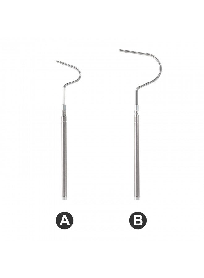 WACOOL 2 in 1 Collapsible Snake Hook, Adjustable Snake Tong Snake Grabber Cather Stick Handheld Pick-up Tool, 2 Hooks Suitable for Small Snake & Large Snake Catching Controlling Moving - Image 1
