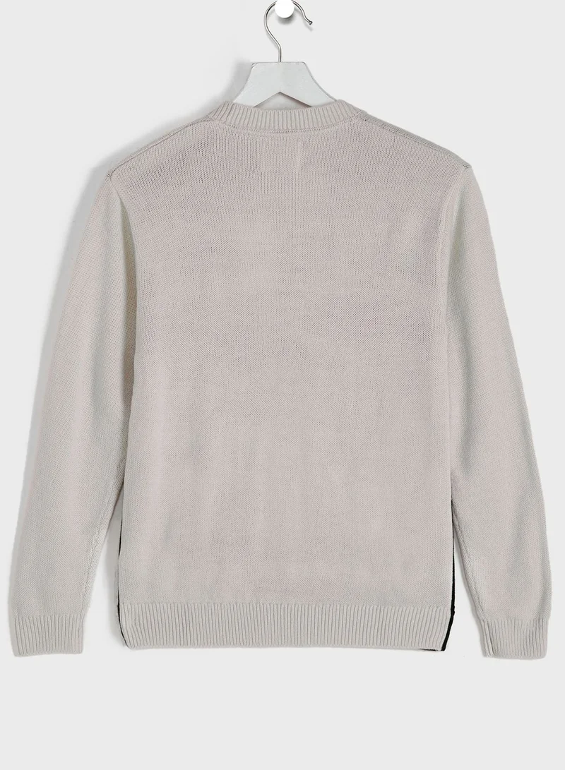 Calvin Klein Jeans Logo Printed Crew Neck Sweater