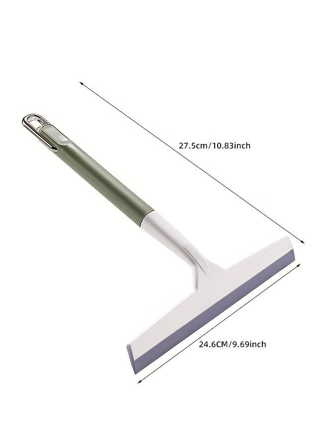 1pc Green Ergonomic Glass Cleaner Squeegee With Non Slip Grip Hanging Holes - Image 4