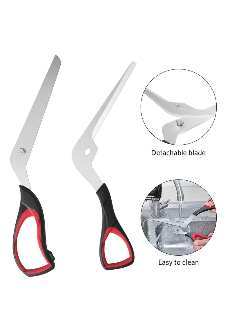 NIBEMINENT Pizza Scissors Cutter with Sharp Food Grade Stainless Steel Blade and Handle Soft Multifunctional Kitchen - Image 4