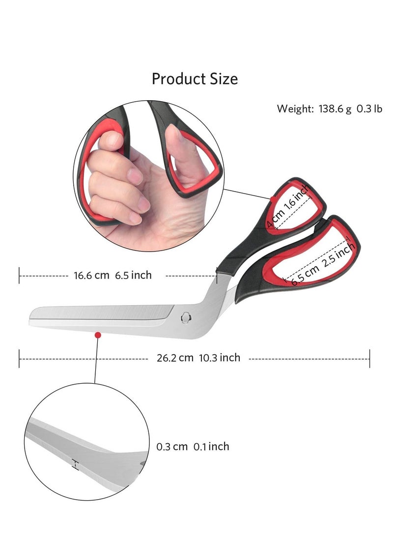 NIBEMINENT Pizza Scissors Cutter with Sharp Food Grade Stainless Steel Blade and Handle Soft Multifunctional Kitchen - Image 5