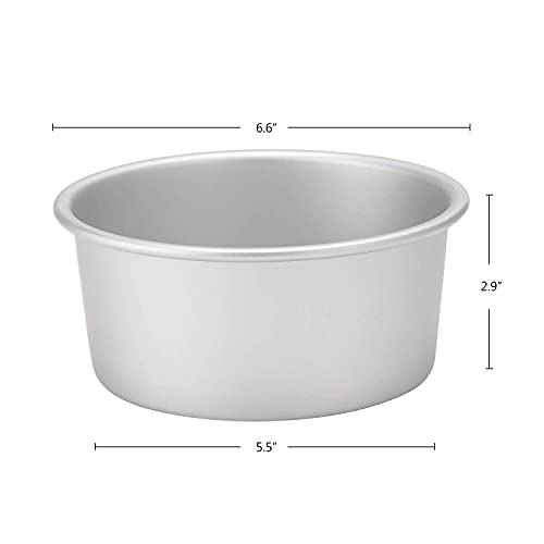 Beasea 6 Inch Round Cake Pan Set of 2, Nonstick Aluminum Alloy Cheesecake Pan with Removable Bottom for Oven Baking - Image 3