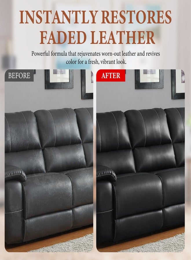 NIUB Leather Recoloring Balm Leather Color Restorer Scratch Repair Leather Paint for Furniture Couches Car Seats Shoes Bags Leather Dye and Scratched Leather with Leather Conditioner - Medium Brown - Image 3