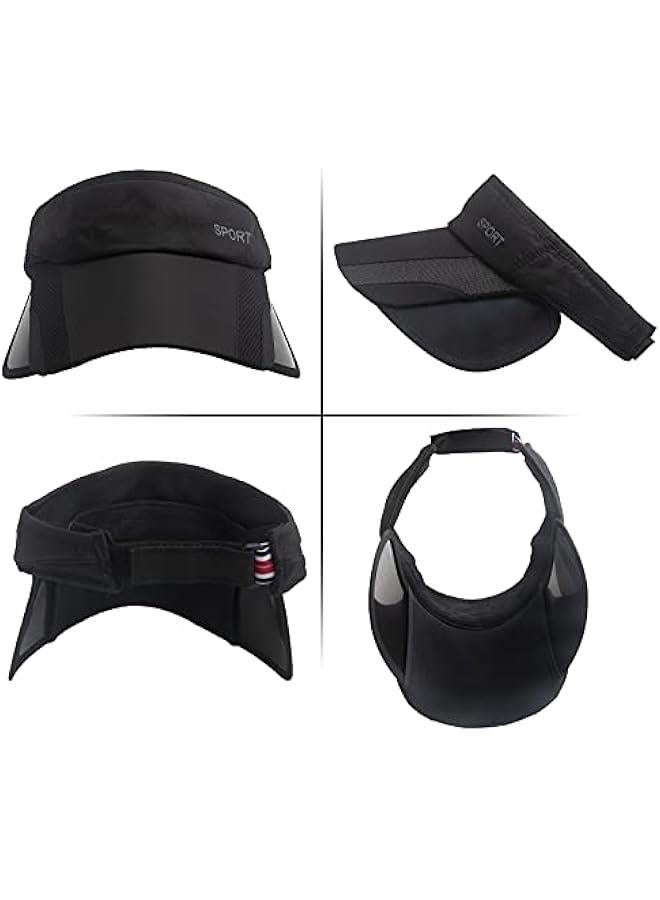 Generic Wide Brim Visor Hat for Women Golf Visor Cap Sun Protection Hat for Beach Garden Tennis Running Sunshade Hat - Image 5