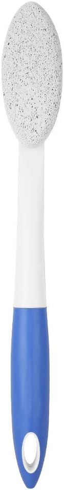 Foot Stone with Long HandleANGGREK Pumice Stone On A Handle Long Handle Remove Dead Skin Cutin Foot Brush with Scrubbing Pumice Stone Foot Massage Remover