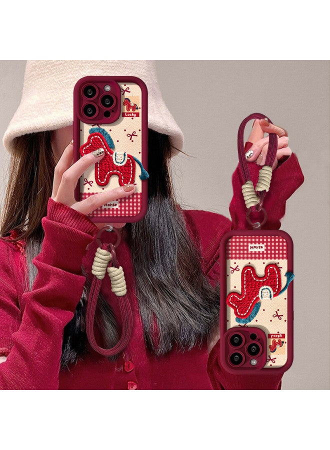 Zitai Apple Iphone 17 Case Iphone 17 Pro Lambskin Texture Full Coverage Shockproof Red Case For Birth Year - Image 1