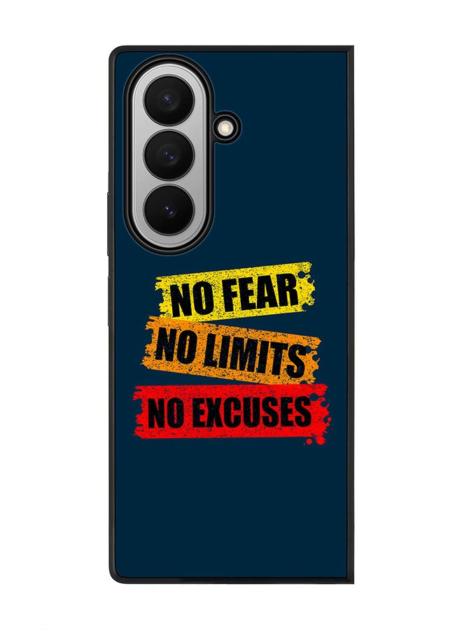 Stylizedd For Samsung Galaxy Z Fold7 Case,Slim fit Camera Protection, Shockproof Thin Phone cover  - No Fear Limits Excuses