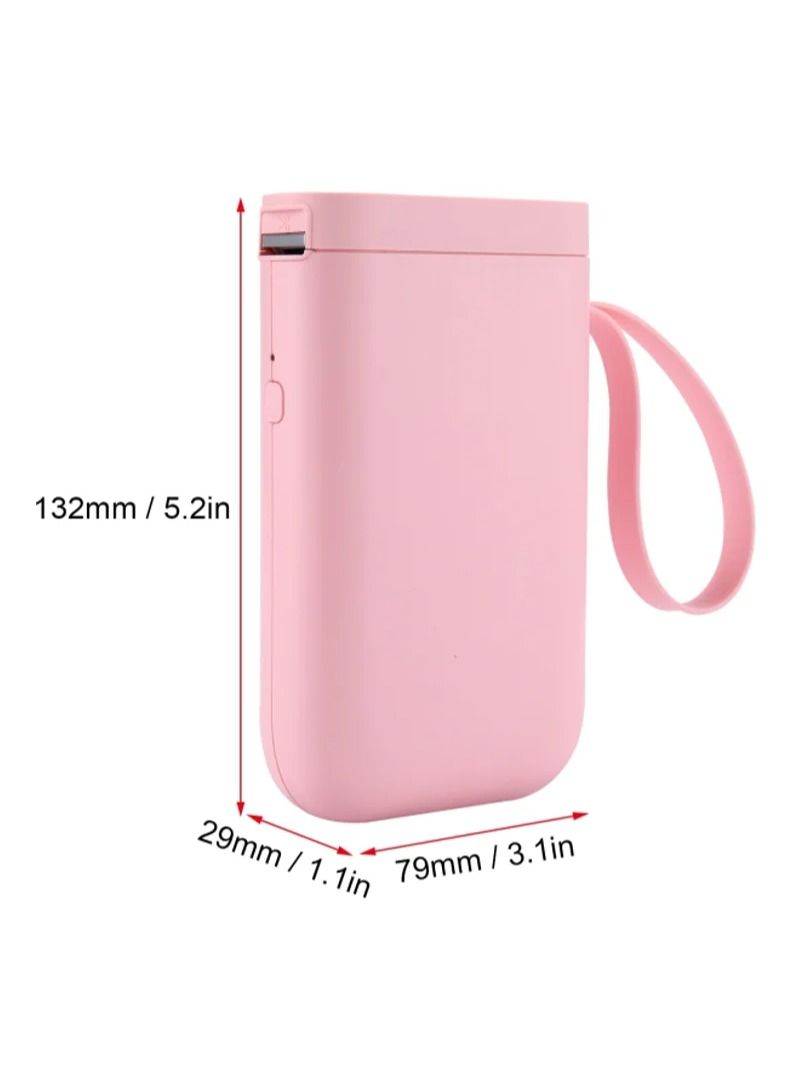 AROAQ Thermal Label Printer Portable Wireless Bluetooth 132x79x29millimeter Pink - Image 2