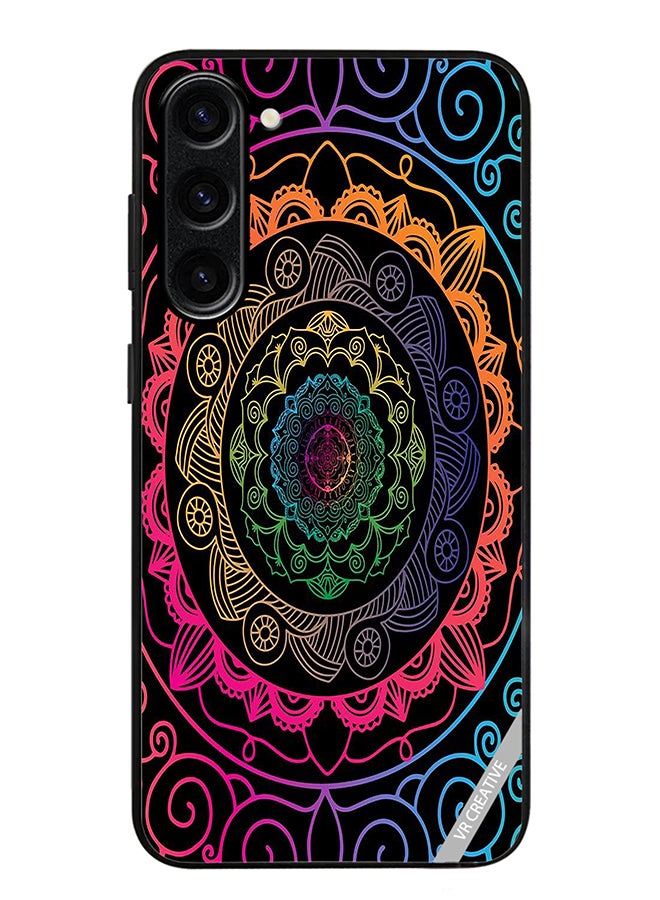 VR CREATIVE Protective Case Cover For Samsung Galaxy S24 Mandala Design Multicolour - Image 1