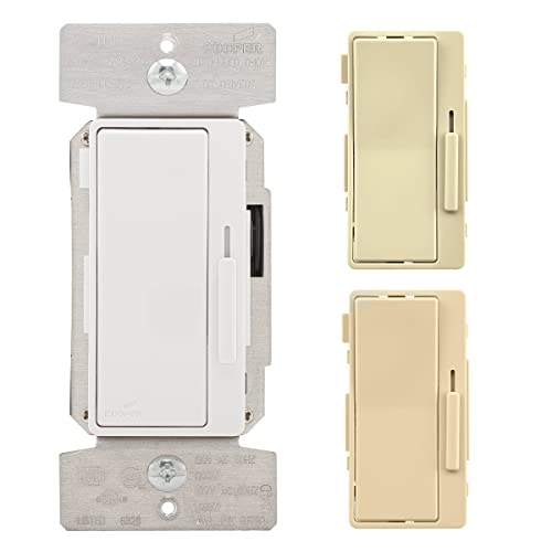 Eaton Controls DF10P-C1 Decorator 0-10V Dimmer 120/277V with Color Change Kit, Almond, White, Ivory - Image 2