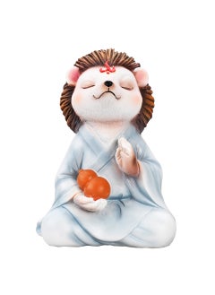 Generic Mini Zen White Fox Succulent Pot Decor Gray clothes hedgehog 