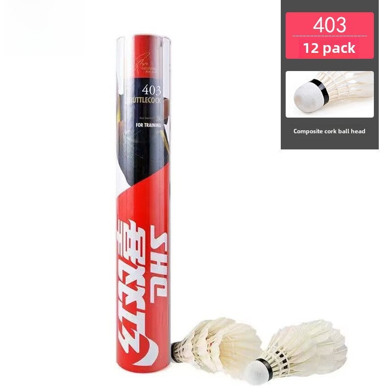 Generic Authentic DHS Shuttlecocks 12-Pack N402 Durable 403 badminton 12 pack