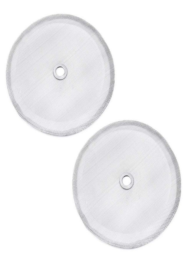 APUXON 2pcs French Press Filters 34 Oz - Universal Replacement Reusable Stainless Steel 8 Cup (1000 ml / 1 Liter) Mesh Fits Most Coffee Presses with Metal Center Ring - Image 1