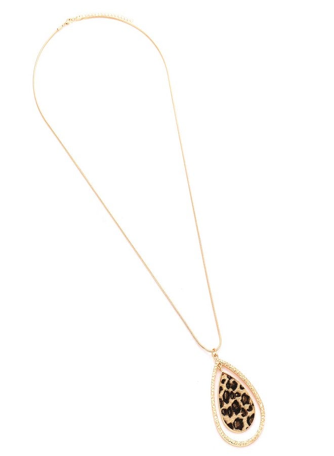 CEALXHENY Leopard Necklace for Women Teardrop Animal Print Pendant Necklaces Cheetah Chain Necklace for Women Winter Holiday Gift (A Teardrop) - Image 5