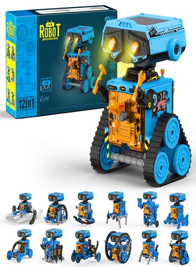 OUTOGO STEM Solar Power Robots Toys for Boys Aged 8-12, 12 in 1 Educational Building Science Experiment Kit for Kids, Birthday Gifts for Aged 8 9 10 11 12 13 Boys Girls Teens - Image 1