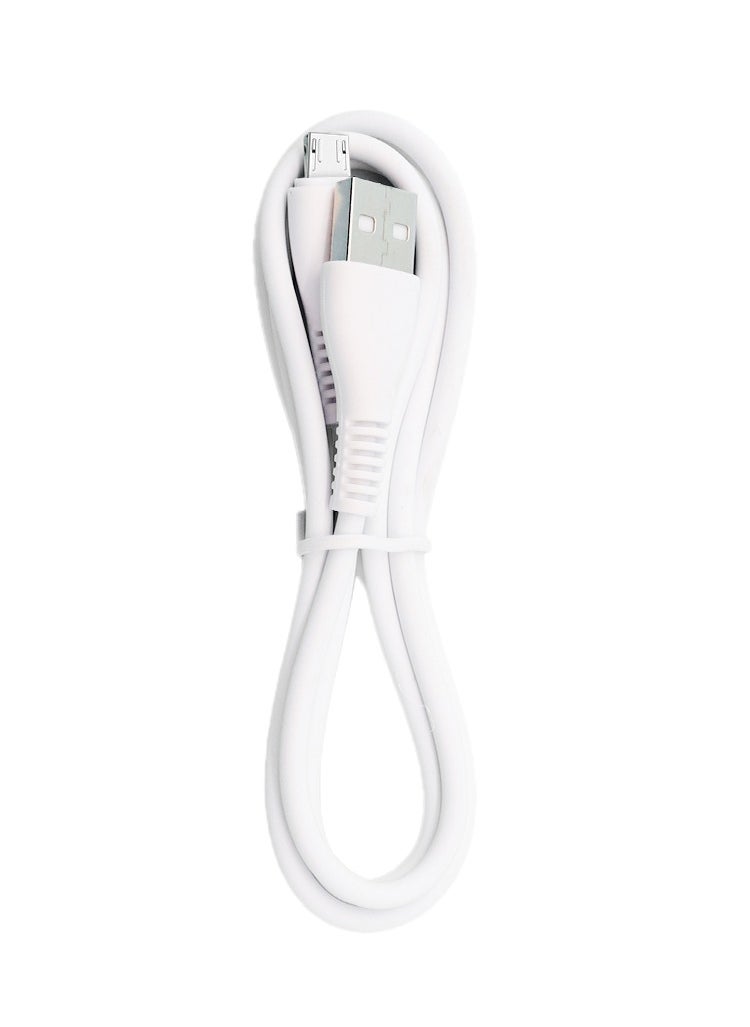 Generic USB-A to Micro Cable White Color 1 Meter  - Image 3