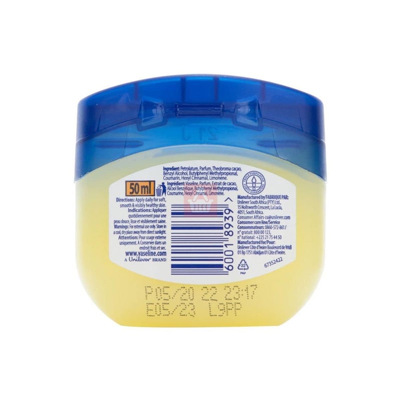 Vaseline 1 Blueseal Cocoa Butter Rich Conditioning Jelly, 50Ml - Image 2