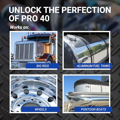 Zephyr - Pro 40 Perfection Liquid Metal Polish - Stainless Steel & Aluminum Polish for Big Rigs, Semi Trucks, Fuel Tanks, & More - 32 oz - Image 4