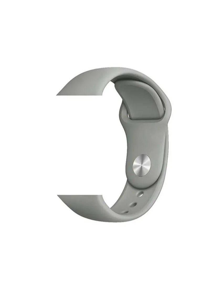 HEXABEX - Apple Watch Strap/Band Compatible With Compatible with 42mm(Series 10)/41mm/40mm/38mm Silicone Strap for Apple watch All Series Grey - Image 1