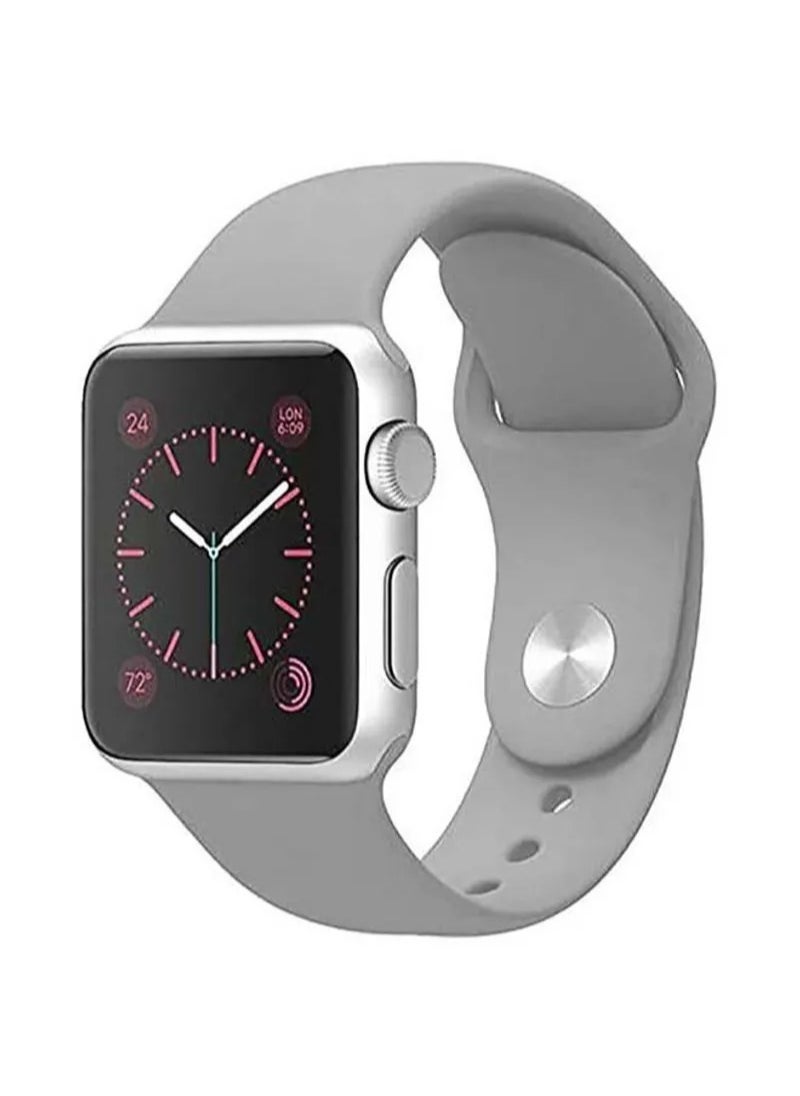 HEXABEX - Apple Watch Strap/Band Compatible With Compatible with 42mm(Series 10)/41mm/40mm/38mm Silicone Strap for Apple watch All Series Grey - Image 1
