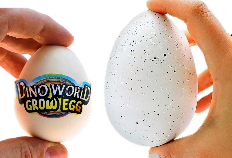 JA-RU Giant Dinosaur Egg (1 XXL Egg & 1 Original) Magic Hatching & Growing in Water Toys for Kids. Bulk Jurassic Dinosaur Party Favors, Easter Basket & Goody Bag Fillers. 1747-1745 - Image 4