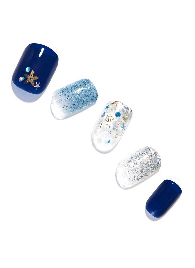 DASHING DIVA Gloss Pier 39 Day To Night Short Square Shaped Press On Nails Long Lasting  - Image 1