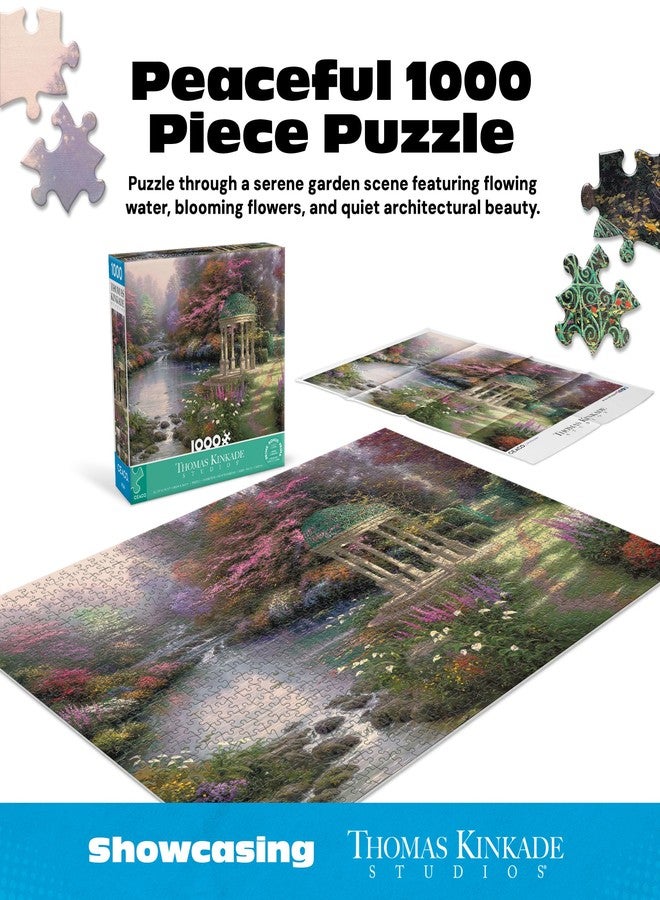 Ceaco - Thomas Kinkade - Garden - 1000 Piece Jigsaw Puzzle Challenging and Colorful Puzzle for Adults – Precision-Cut Pieces, Beautiful Artwork, and Hours of Relaxing Fun - Image 2