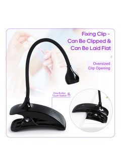 SYOSI Quick Dry UV LED Nail Lamp, Gel UV Nail Lamp 5W Gel Nail Dryer 10 Seconds Quick Dry Gooseneck Cure Light Lamp Clip Professional Nail Dryer for Gel Polish Curing Nail Art Tools Accessories  - Image 3