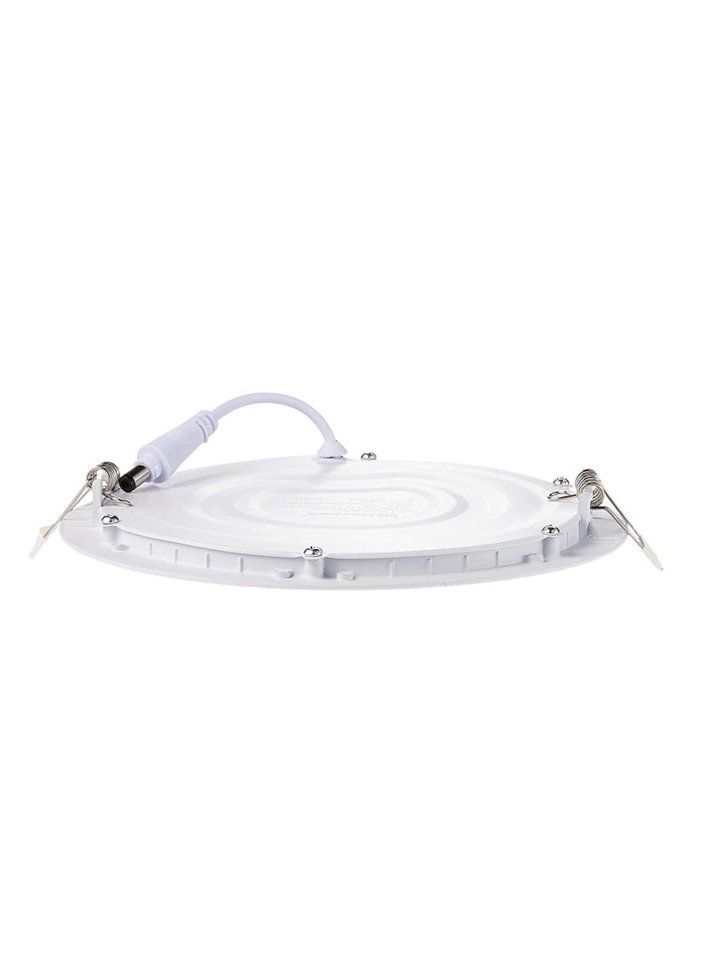Narken TC 12W Daylight Cool white 6500K LED Power Saving Aluminium Recessed Round Panel Ceiling Light. - Image 4