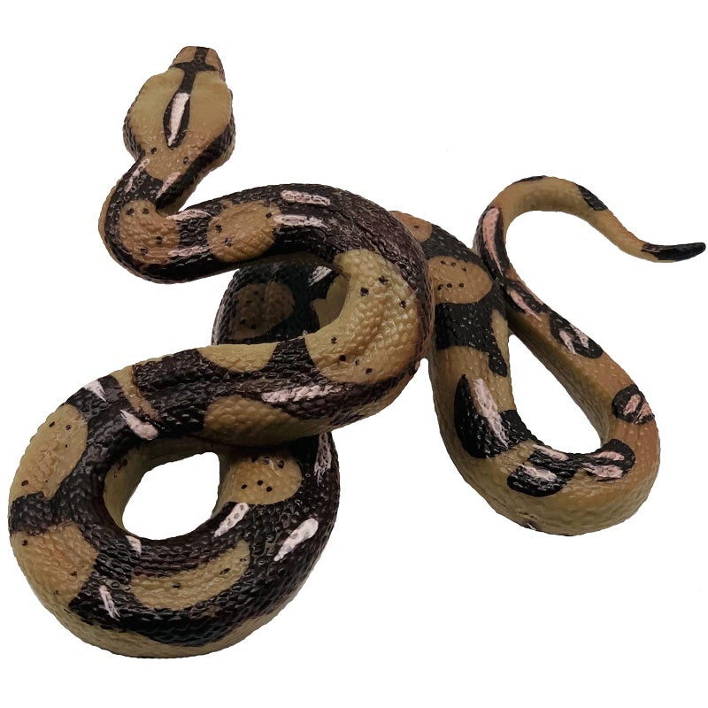 Higherbros Snake Toys Scary Prank Boa Constrictor Python Animal Figures Gag Gifts Halloween Decorations for Childrens Animal Figurines Toys for Home and Garden Decorating