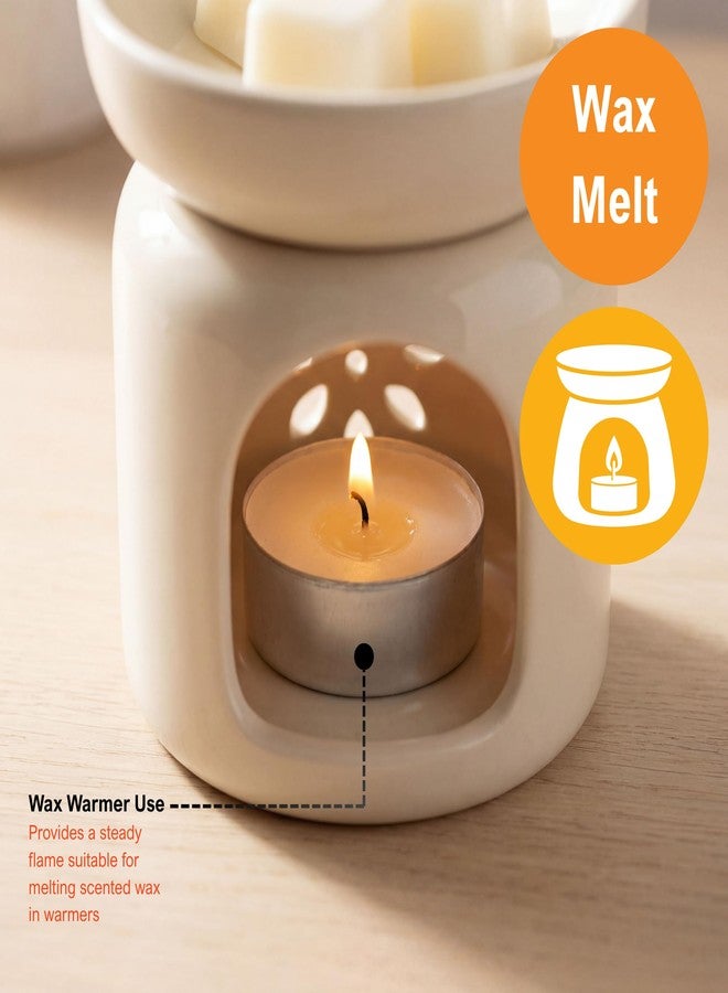 PAMI Premium Long-Lasting with 8 Hours Burning Time Unscented Round Tealight Candles [50-Pack] - Paraffin Tealights with Beautiful Flame- Perfect for Votive Candle Holders - Image 2