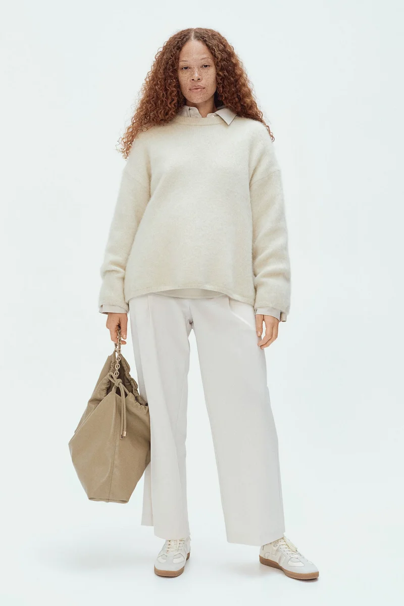 H&M MAMA Wide tailored trousers