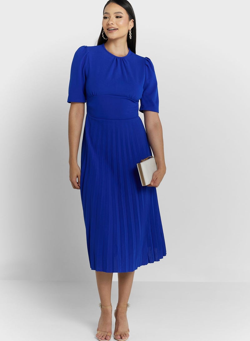 ELLA Pleated Midi Dress - Image 4